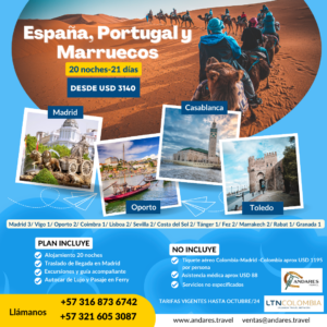 ESPAÑA,PORTUGAL Y MARRUECOS 20N-21D